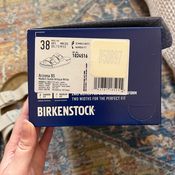 NWT Birkenstock Suede Arizona - Picture 4 of 4
